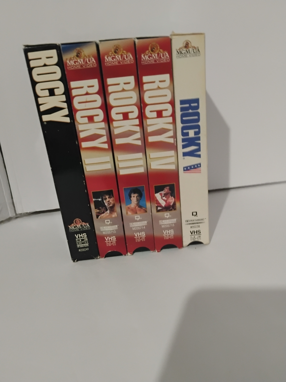 Rocky VHS Movie Collection - White/Red Box Set
